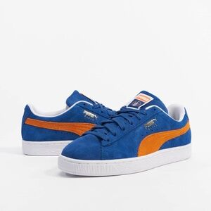 NEW Puma Suede Blue and Orange Sneakers